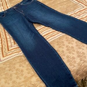 Jag jeans, high rise, skinny style, cotton blend, dark blue, machine wash, 8/29